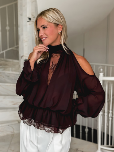 Blouse Venezuela - prune Blouse Venezuela - prune