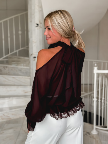 Blouse Venezuela - prune Blouse Venezuela - prune