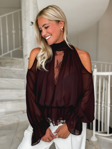 Blouse Venezuela - prune Blouse Venezuela - prune