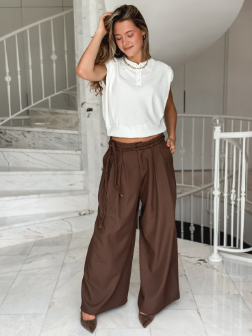 Pantalon Kalyssia - Chocolat