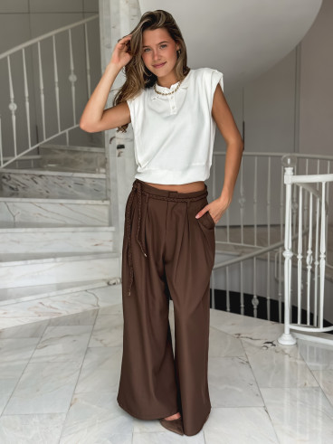 Pantalon Kalyssia - Chocolat