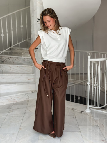 Pantalon Kalyssia - Chocolat