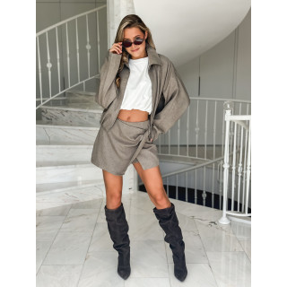 Jupe short Fabia - Taupe