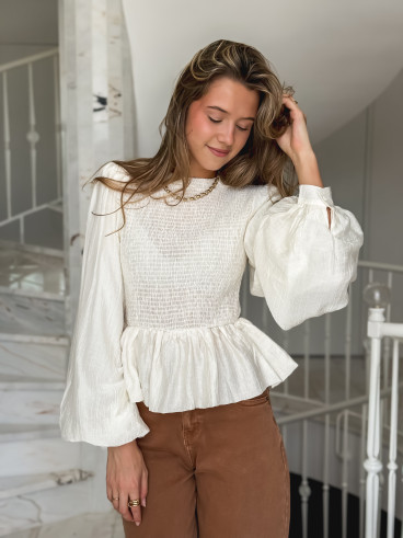 Blouse Azalys - Beige