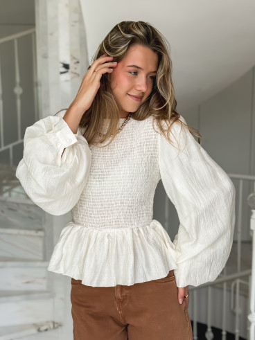 Blouse Azalys - Beige