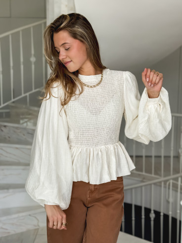 Blouse Azalys - Beige