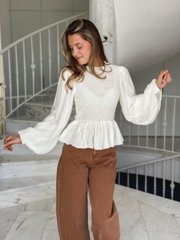 Blouse Azalys - Beige