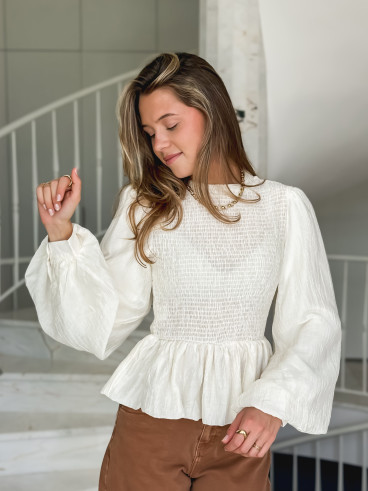 Blouse Azalys - Beige