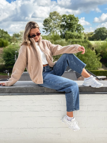 Gilet teddy Pinta - Beige
