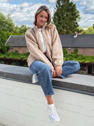 Gilet teddy Pinta - Beige