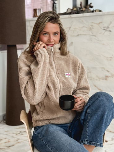Gilet teddy Pinta - Beige