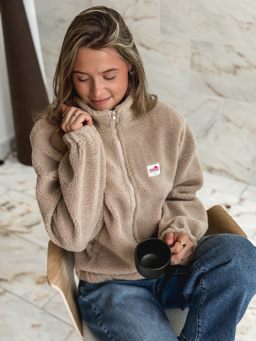 Gilet teddy Pinta - Beige