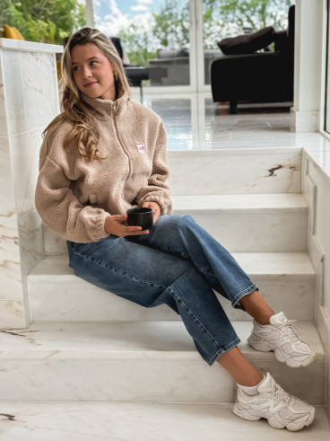 Gilet teddy Pinta - Beige