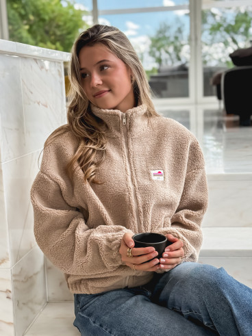 Gilet teddy Pinta - Beige