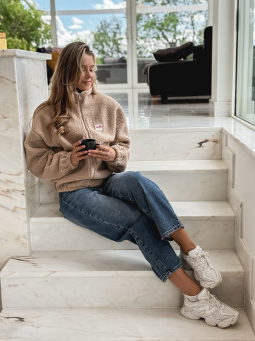 Gilet teddy Pinta - Beige