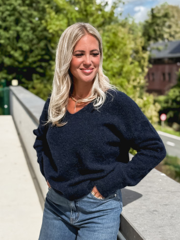 Pull Elyzane - Bleu marine