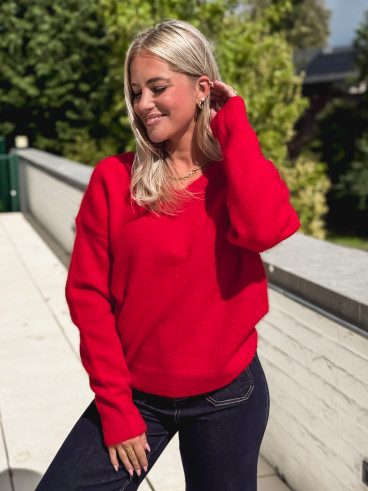 Pull Elyzane - Rouge