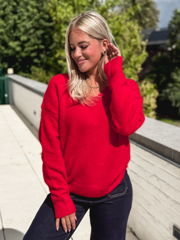 Pull Elyzane - Rouge Pull Elyzane - Rouge