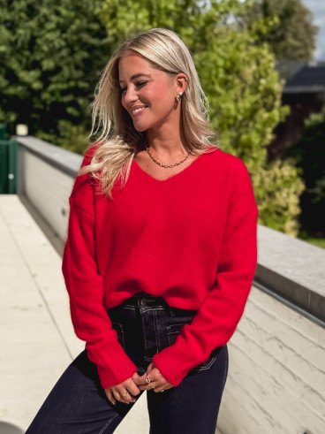 Pull Elyzane - Rouge Pull Elyzane - Rouge