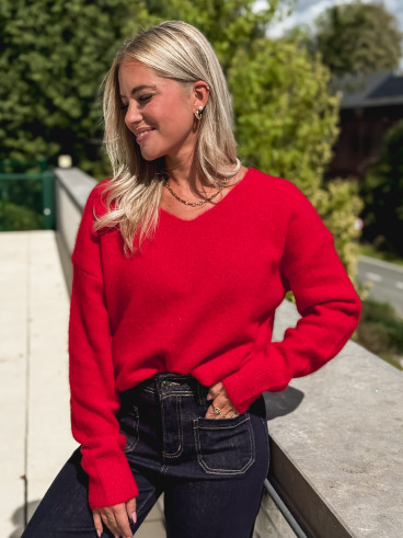 Pull Nélia  - Rouge