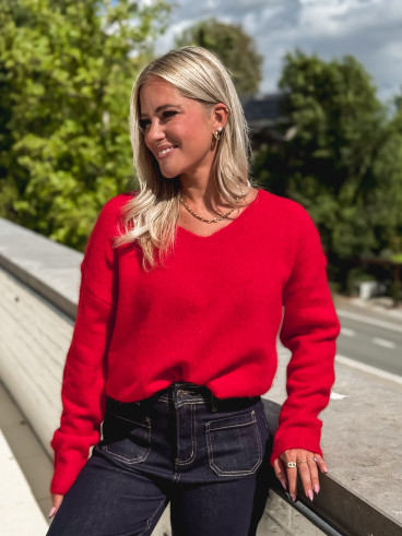 Pull Elyzane - Rouge Pull Elyzane - Rouge