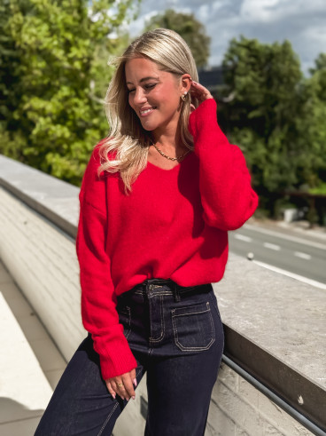 Pull Elyzane - Rouge