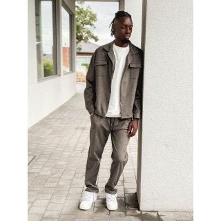 Ensemble à motifs Aylan - Chocolat