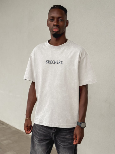 T-shirt "Skechers" - Gris clair T-shirt "Skechers" - Gris clair
