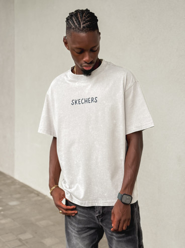 T-shirt "Skechers" - Gris clair T-shirt "Skechers" - Gris clair