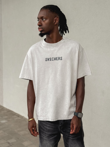 T-shirt "Skechers" - Gris clair