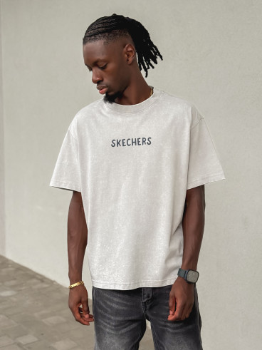 T-shirt "Skechers" - Gris clair T-shirt "Skechers" - Gris clair