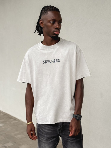 T-shirt "Skechers" - Gris clair T-shirt "Skechers" - Gris clair