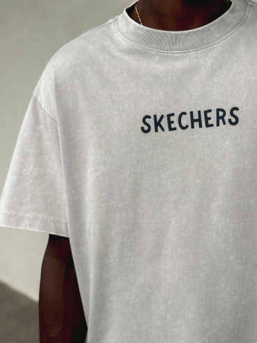 T-shirt "Skechers" - Gris clair T-shirt "Skechers" - Gris clair