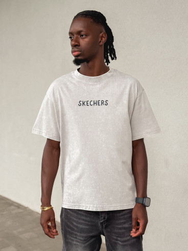 T-shirt "Skechers" - Gris clair T-shirt "Skechers" - Gris clair