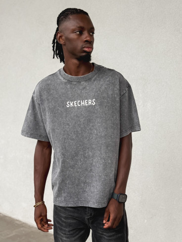 T-shirt "Skechers" - Gris foncé T-shirt "Skechers" - Gris foncé