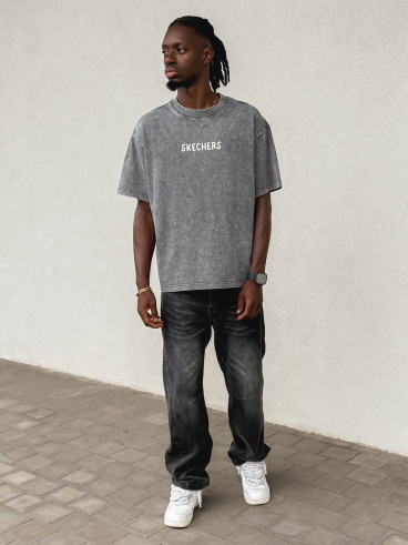 T-shirt "Skechers" - Gris foncé T-shirt "Skechers" - Gris foncé