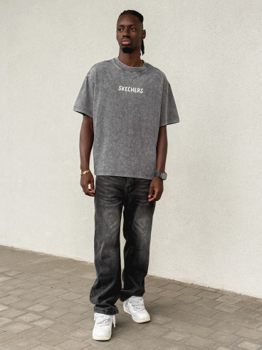 T-shirt "Skechers" - Gris foncé T-shirt "Skechers" - Gris foncé