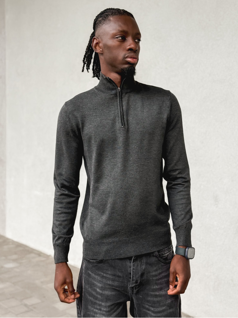 Pull fin Willy - Gris foncé Pull fin Willy - Gris foncé