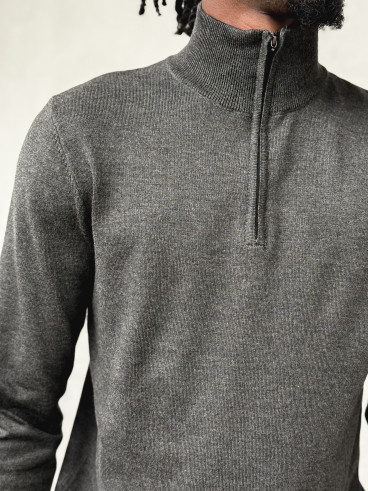 Pull fin Willy - Gris foncé Pull fin Willy - Gris foncé