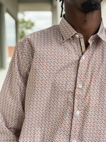 Chemise à motifs Georges - Camel