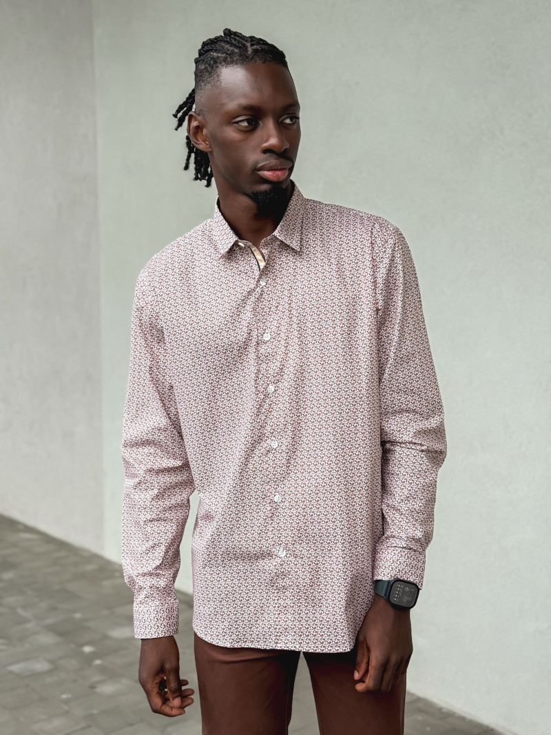 Chemise à motifs Georges - Camel