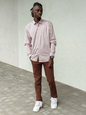 Chemise à motifs Georges - Camel