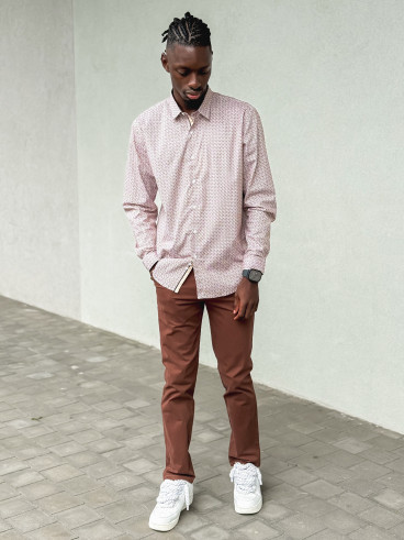 Chemise à motifs Georges - Camel