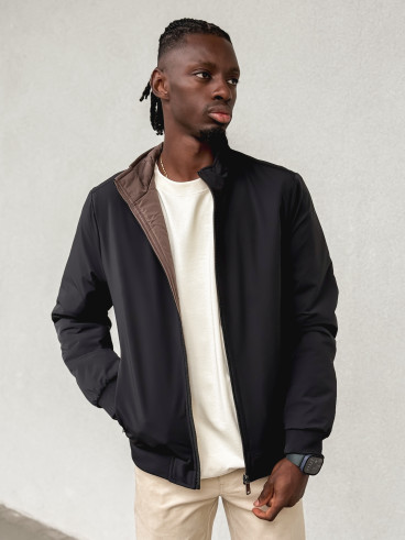 Veste réversible Ylan - Noir/Chocolat