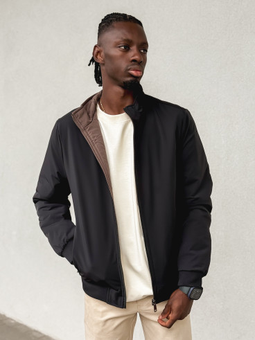 Veste réversible Ylan - Noir/Chocolat