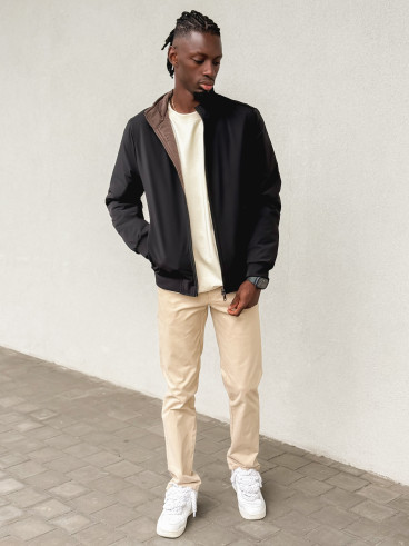Veste réversible Ylan - Noir/Chocolat