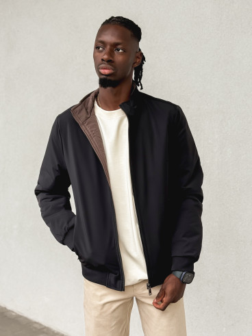 Veste réversible Ylan - Noir/Chocolat