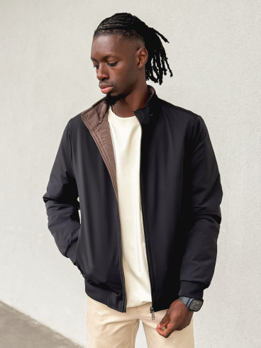 Veste réversible Ylan - Noir/Chocolat