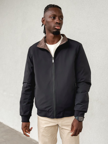 Veste réversible Ylan - Noir/Chocolat