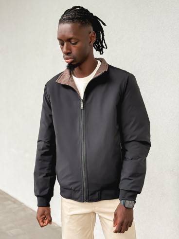 Veste réversible Ylan - Noir/Chocolat